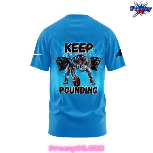 Carolina Panthers Keep Pounding 2024 Blue T-Shirt