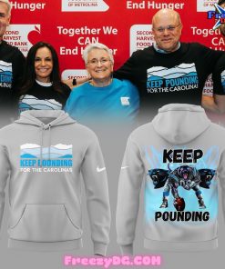 Carolina Panthers Keep Pounding 2024 Gray T-Shirt