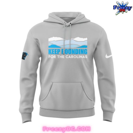 Carolina Panthers Keep Pounding 2024 Gray Hoodie