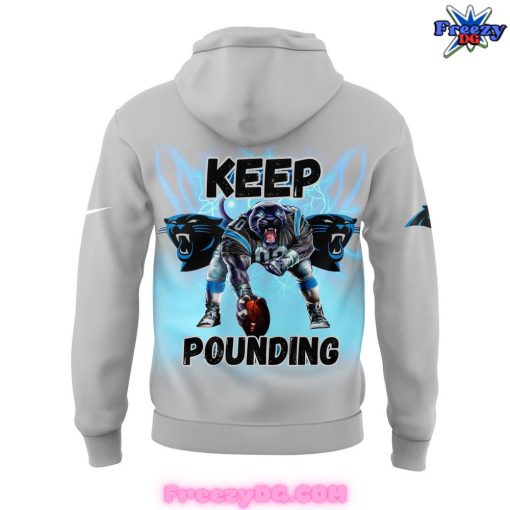 Carolina Panthers Keep Pounding 2024 Gray Hoodie