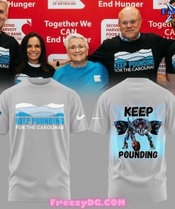 Carolina Panthers Keep Pounding 2024 Gray T-Shirt