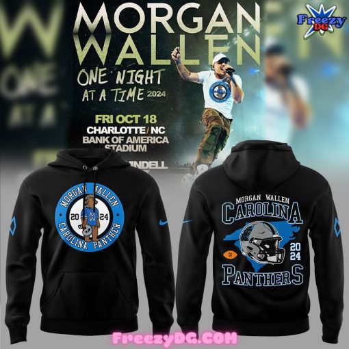 Carolina Panthers Morgan Wallen 2024 Black Hoodie