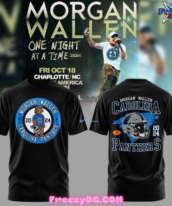 Carolina Panthers Morgan Wallen 2024 Black T-Shirt