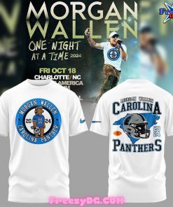 Carolina Panthers Morgan Wallen 2024 White T-Shirt