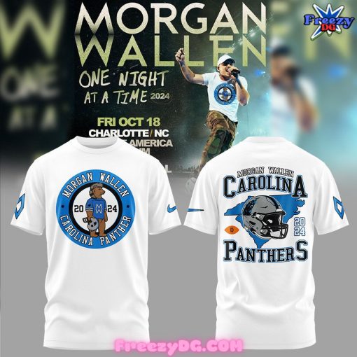 Carolina Panthers Morgan Wallen 2024 White T-Shirt