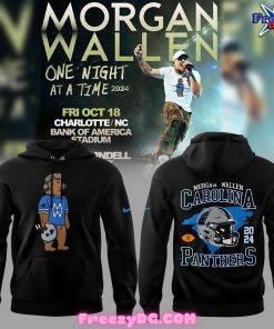 Carolina Panthers x Morgan Wallen Charlotte 2024 White Hoodie