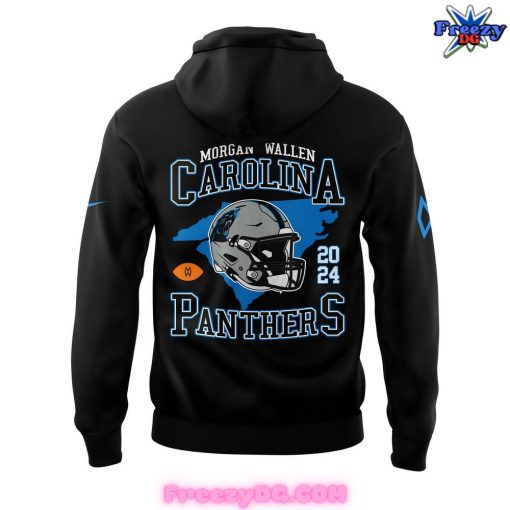 Carolina Panthers x Morgan Wallen 2024 Black Hoodie