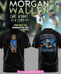 Carolina Panthers x Morgan Wallen 2024 Black T-Shirt