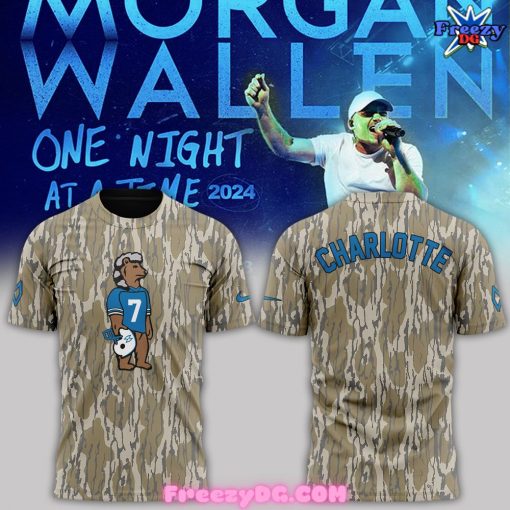 Carolina Panthers x Morgan Wallen 2024 Camo T-Shirt