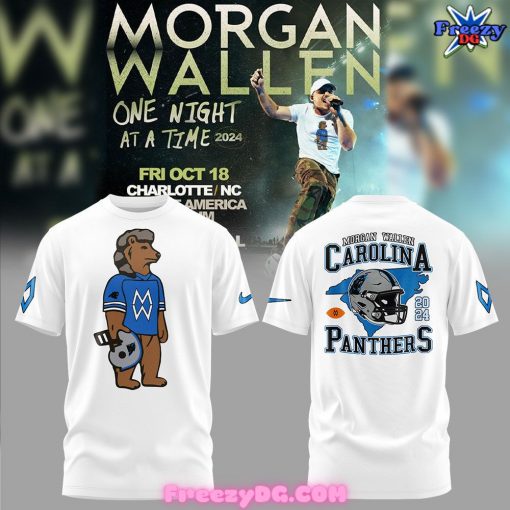 Carolina Panthers x Morgan Wallen 2024 White T-Shirt