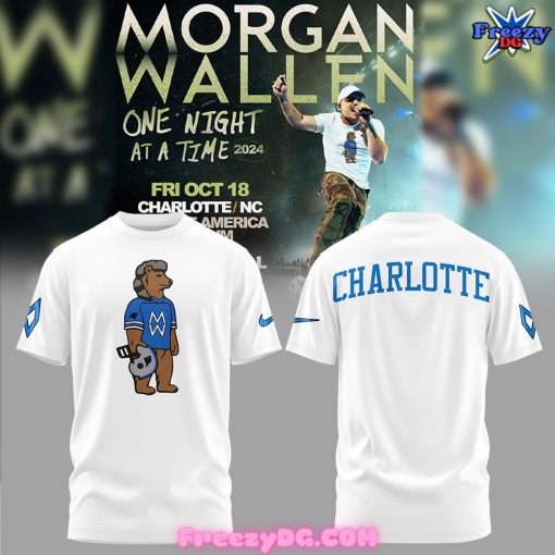 Carolina Panthers x Morgan Wallen Charlotte 2024 White T-Shirt