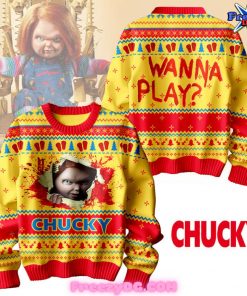 Chucky WANNA Play Special Ugly Sweater