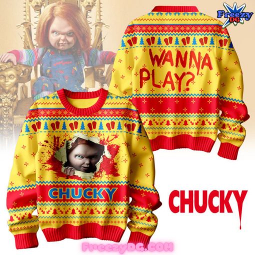 Chucky WANNA Play Special Ugly Sweater