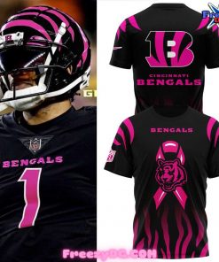 Cincinnati Bengals Breast Cancer Awareness 2024 T-Shirt