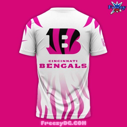 Cincinnati Bengals Breast Cancer 2024 White T-Shirt