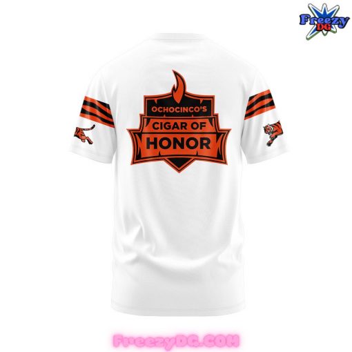 Cincinnati Bengals Ochocinco’s Cigar of Honor White T-Shirt