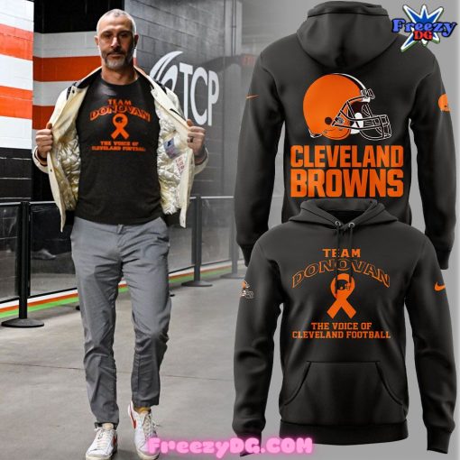 Cleveland Browns Team Donovan The Voice of Cleveland Football 2024 Hoodie