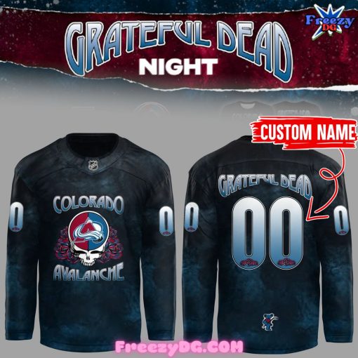 Colorado Avalanche x Grateful Dead Night 2024 Hockey Jersey