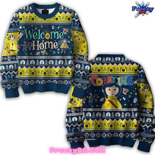 Coraline Welcome Home Christmas 2024 Sweater