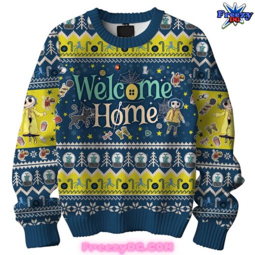 Coraline Welcome Home Christmas 2024 Sweater