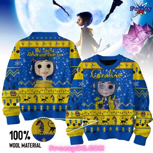 Coraline Be Careful What You Wish For Sweater