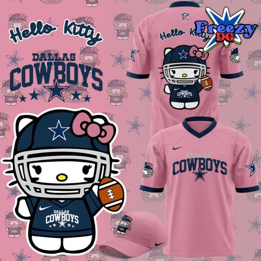 Dallas Cowboys x Hello Kitty Pink Football Jersey