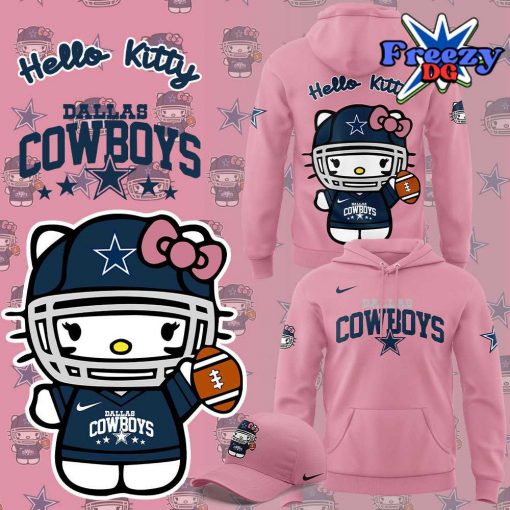 Dallas Cowboys x Hello Kitty Pink Hoodie