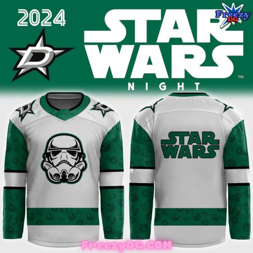 Dallas Stars x Star Wars Night 2024 White Hockey Jersey