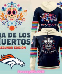 Denver Broncos Dia De Los Muertos 2024 Hoodie