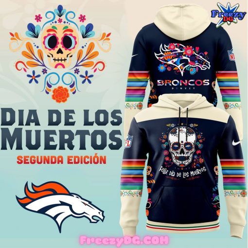 Denver Broncos Dia De Los Muertos 2024 Hoodie