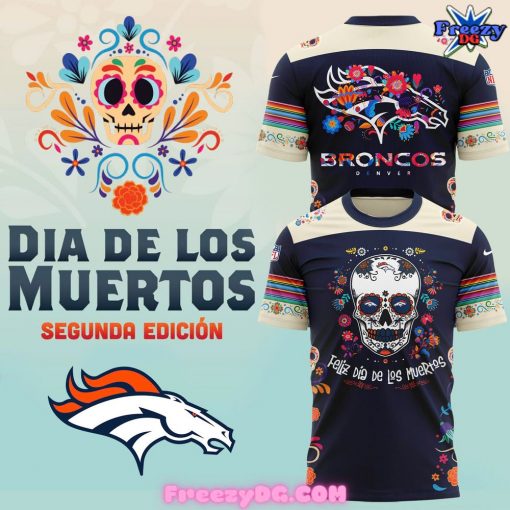 Denver Broncos Dia De Los Muertos Special T-Shirt