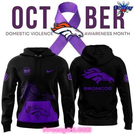 Denver Broncos Domestic Violence Awareness Month Hoodie