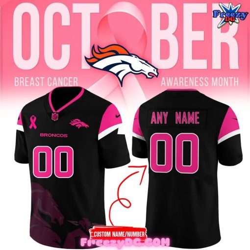 Denver Broncos NFL Crucial Catch Breast Cancer 2024 Football Jersey