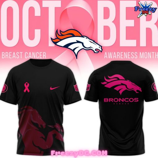 Denver Broncos NFL Crucial Catch Breast Cancer 2024 T-Shirt