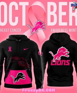 Detroit Lions 2024 NFL Crucial Catch Breast Cancer Hoodie