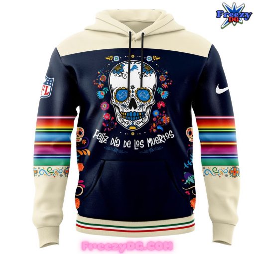 Detroit Lions Dia De Los Muertos Hoodie