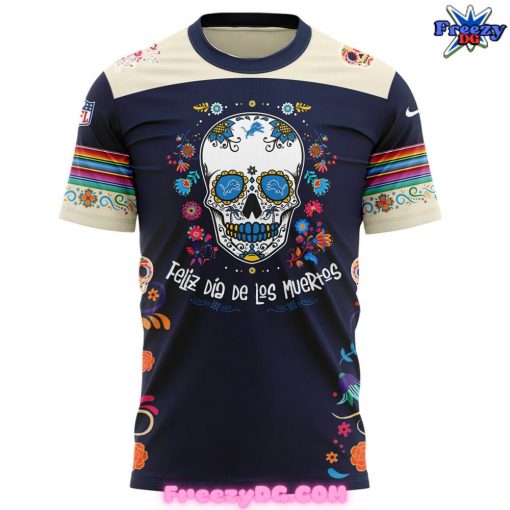 Detroit Lions Dia De Los Muertos T-Shirt