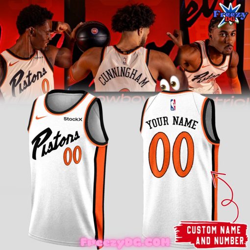 Detroit Pistons Stockx Custom 2024 Basketball Jersey