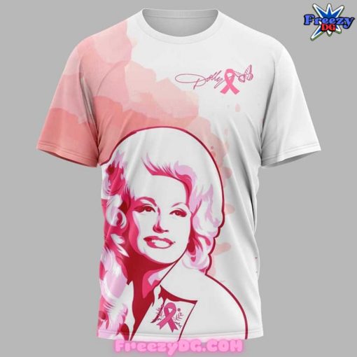 Dolly Parton Pink Ribbon Cancer Awareness T-Shirt