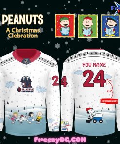 ECHL Tulsa Oilers Peanuts A Christmas Celebration 2024 Hockey Jersey