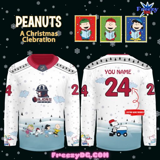 ECHL Tulsa Oilers Peanuts A Christmas Celebration 2024 Hockey Jersey