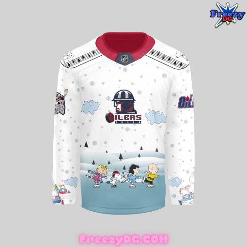 ECHL Tulsa Oilers Peanuts A Christmas Celebration 2024 Hockey Jersey