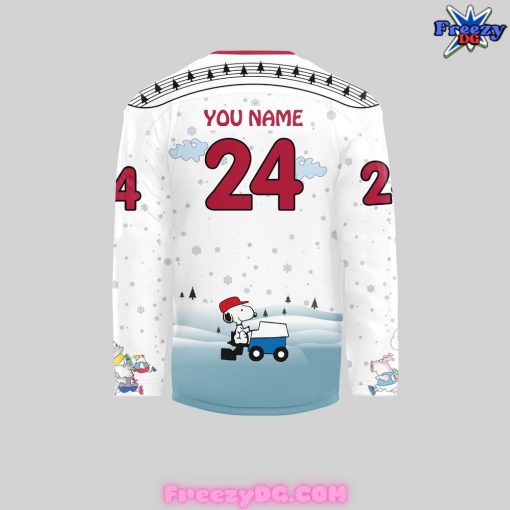 ECHL Tulsa Oilers Peanuts A Christmas Celebration 2024 Hockey Jersey