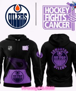 Edmonton Oilers Hockey Fights Cancer Hoodie