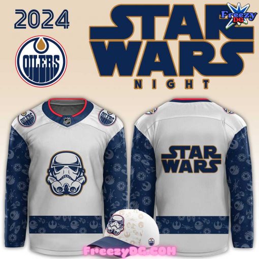 Edmonton Oilers x Star Wars Night 2024 Hockey Jersey