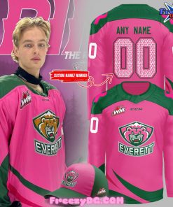 Everett Silvertips Pink in the Rink Night 2024 Hockey Jersey