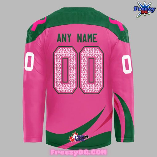 Everett Silvertips Pink in the Rink Night 2024 Hockey Jersey