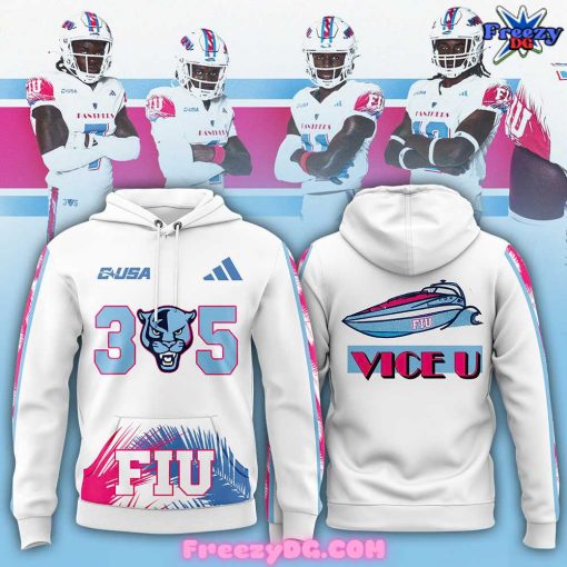 FIU’s ViceU Uniform 2024 White Hoodie