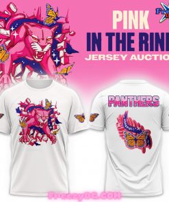 Florida Panthers Pink In The Rink 2024 White T-Shirt