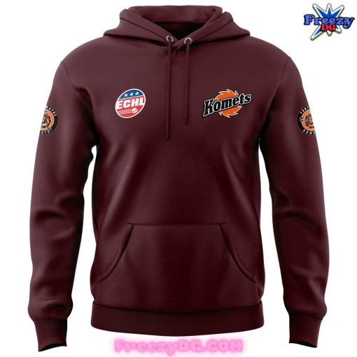 Fort Wayne Komets Limited Edition 2024 Burgundy Hoodie